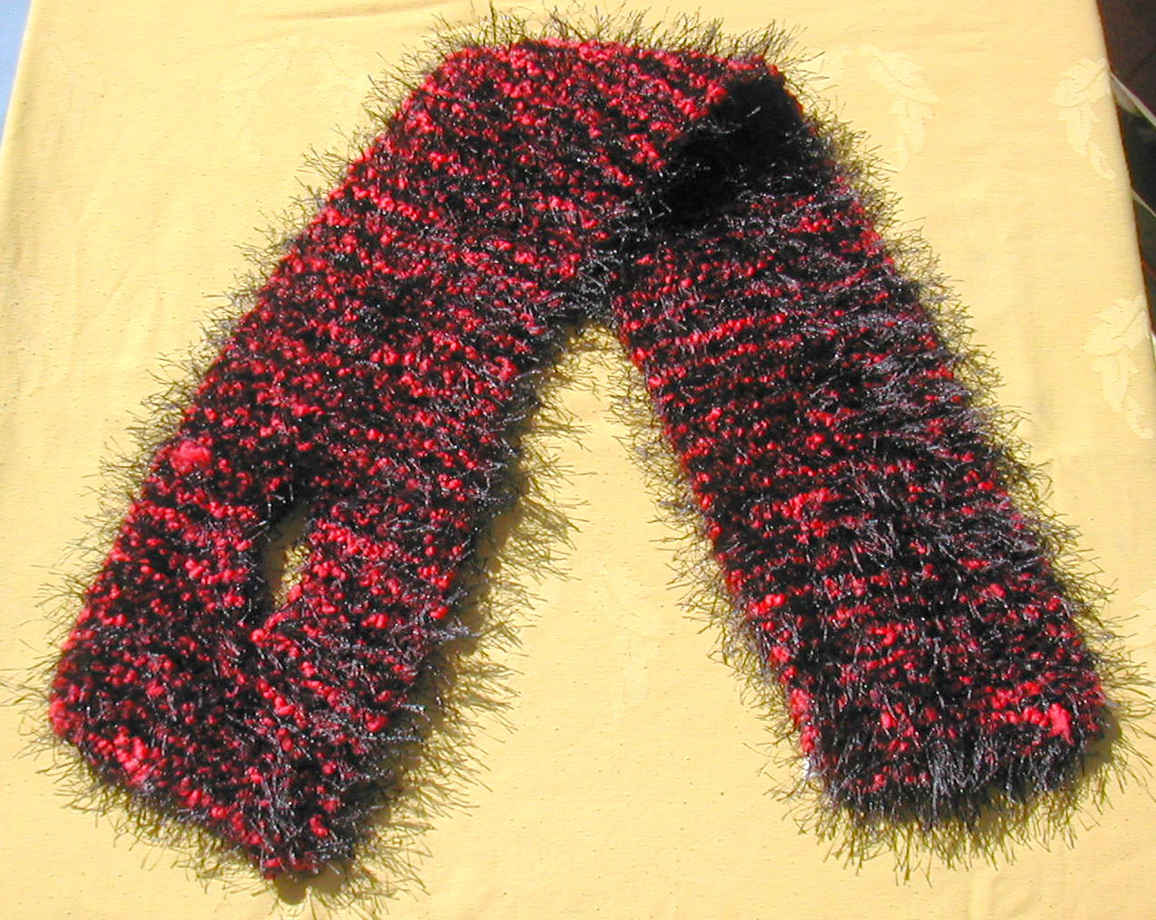 Black with Red Base Scarf
